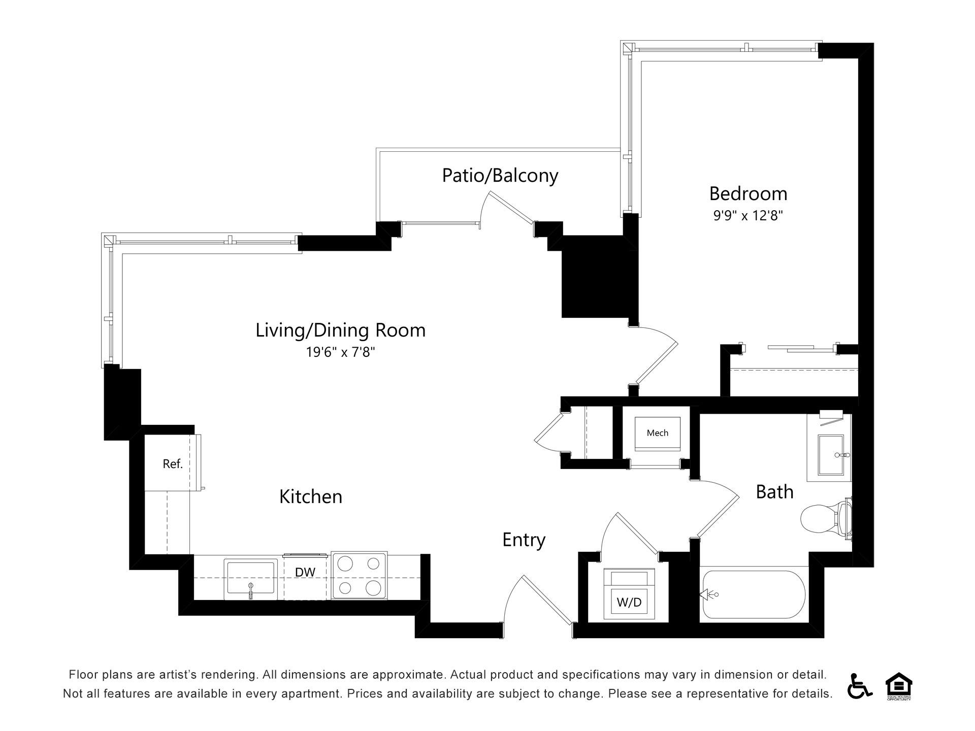 Floor plan layout diagram for A37